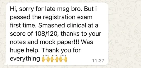 Student exam result