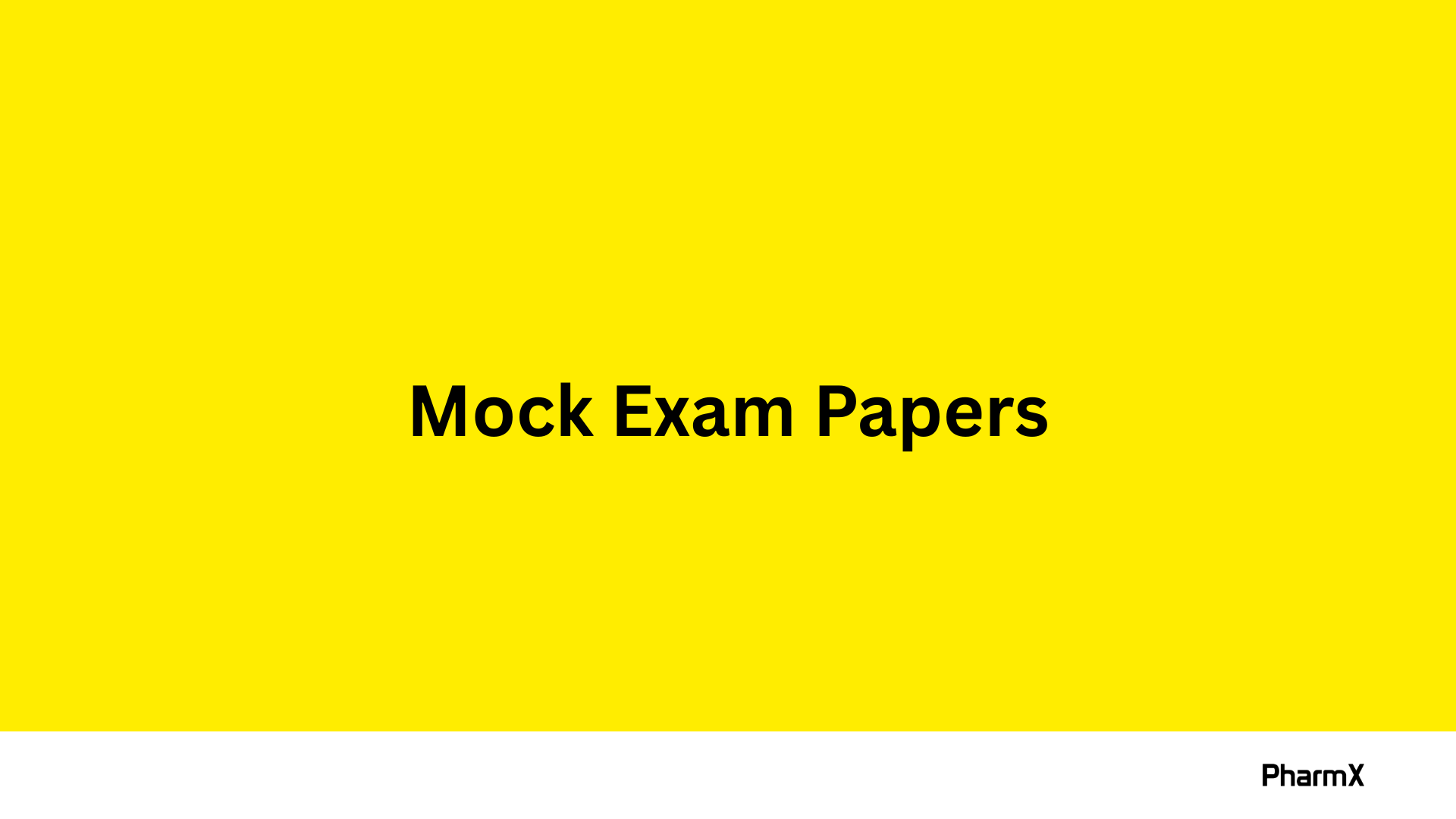 Mock Exam Papers cover