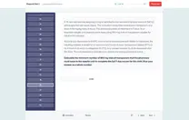 The PharmX exam screen showing a calculation question