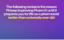 The opening statement on the PharmX review page