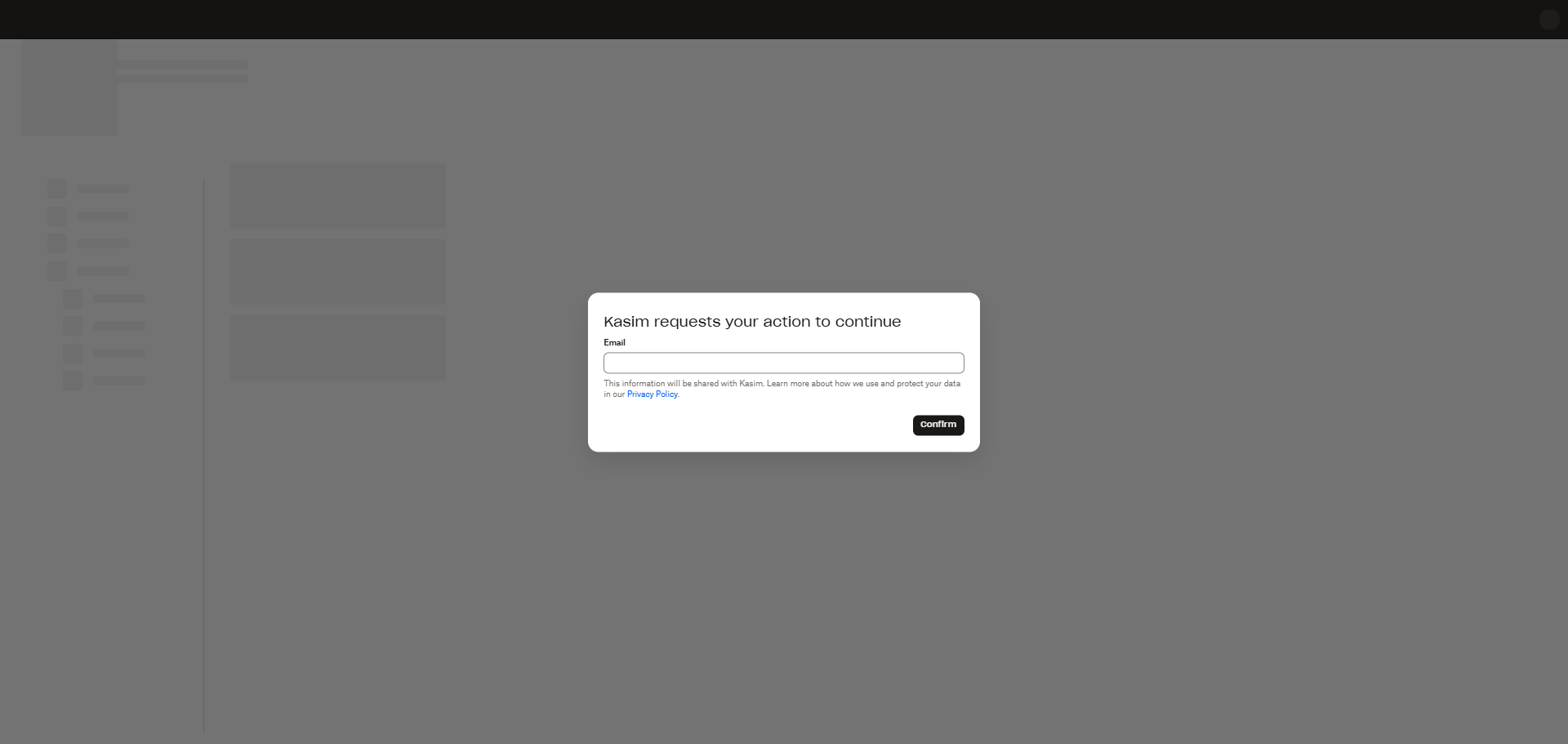 PharmX secure login screen